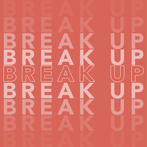 BREAK UP - Warm Light-Medium Coral Bullet Lipstick